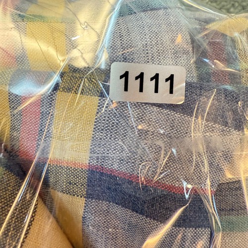 Club Room Plaid Linen Blend Blazer Sport Coat Pastel Yellow Blue Mens 40S - Picture 14 of 15
