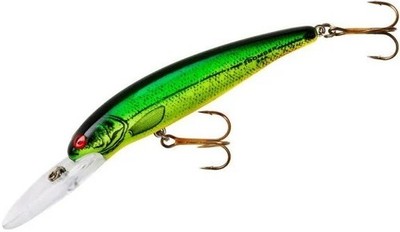   Bomber Wobbler Deep Long A, B-24A XM7 - Fire River Minnow für Barsch & Hecht  