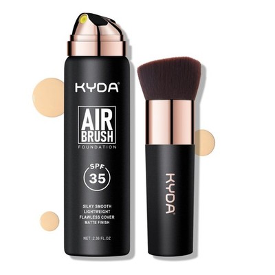 KYDA AirBrush Foundation Spray, seidiges Make-up, 2-teiliges Set, #220 