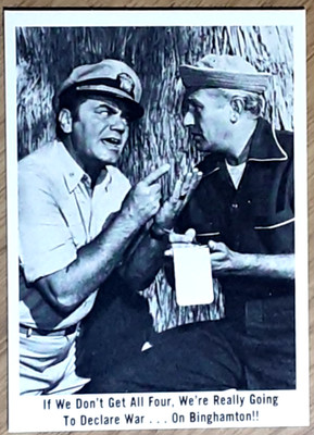 1965 FLEER MC HALES NAVY CARD 47 IF WE DON'T GETALL FOUR, WE'RE REALLY GOING.