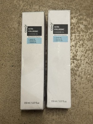 2 Pack Coxir Ultra Hyaluronic Cleansing Oil Korean Facial Cleanser, EXP 11/26