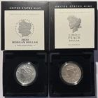 2023 Morgan & Peace Silver Dollar w/ Box & COA - 2 Coins
