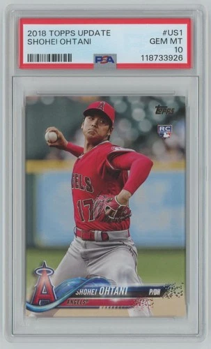2018 Topps Update Shohei Ohtani Rookie PSA 10 Angels #US1 C26
