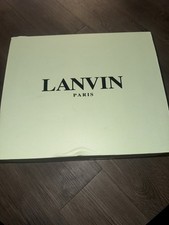 Lanvin Curb Sneakers Black/Silver Size 44 Brand New