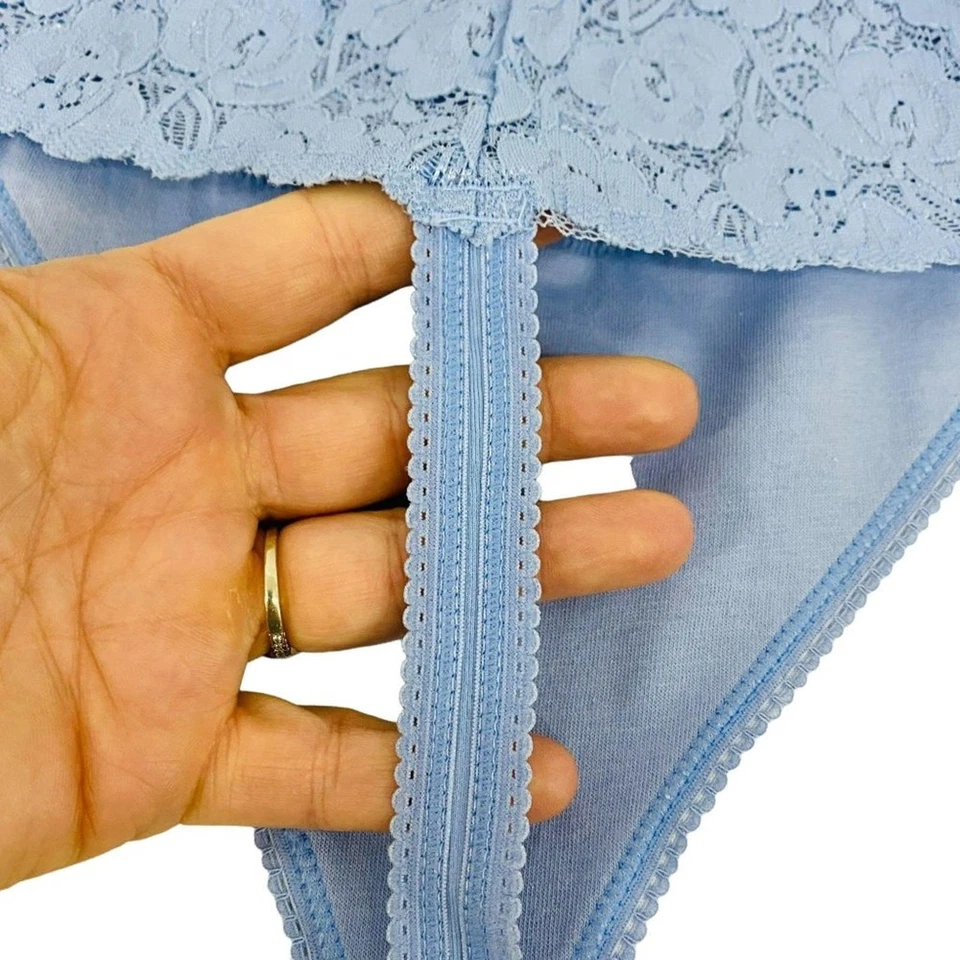 Avenue Body 淡蓝色蕾丝腰丁字裤内裤女式大码 30/32 码 — 第 4/4 张图片