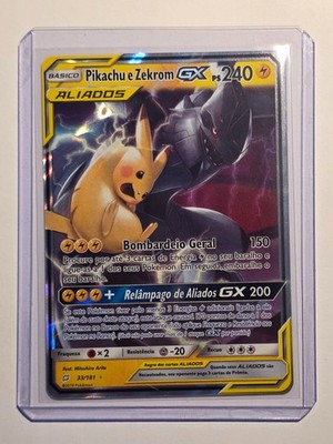 Pikachu & Zekrom GX (TEU 33)○PORTUGUESE○POKEMON○ULTRA RARE