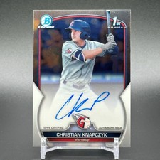 2022 Bowman Chrome Christian Knapczyk Auto #CDA-CKN - 1st Guardians RC