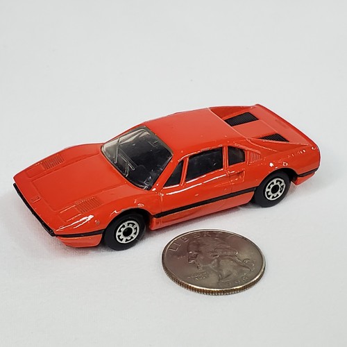 Miniature Ferrari 308 GTB Matchbox - Rouge, échelle 1:64, édition 1981 Macau, En Bon état Loose