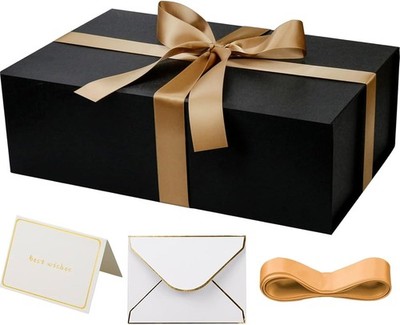 Large Magnetic Closure Gift Box with Ribbon 14x9x4.5 Inches for Wedding Birthday