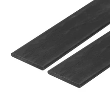 2 Pcs Carbon Fiber Strip 2x19mm 500mm Length Pultruded Flat Carbon Fiber Bars