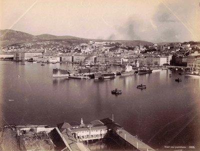 Großes Originalfoto von G. Weiss - Ende 19. Jh. - Triest - Italia