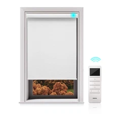 Changshade CUSTOM CUT Electric Roller Shade Motorized 100% Blackout Window Blind