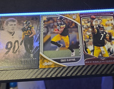 Panini Absolute Pittsburgh Steelers 3 Card Lot Watt Claypool Roethlisberger NFL
