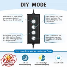 hygger Clip On Aquarium LED Light 14W Planted Tank Full Spectrum