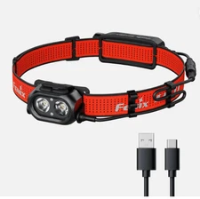 Fenix HP12R-T 1300 Lumen Split Style Running Headlamp (Red)