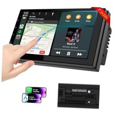 7" Double Din Car Stereo w/Wireless CarPlay  Android Auto - Android 13