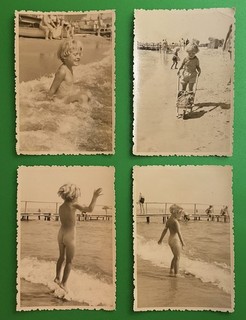 923/bundle 4 chatter and white photos little girl on the beach holiday sea 7x10cm