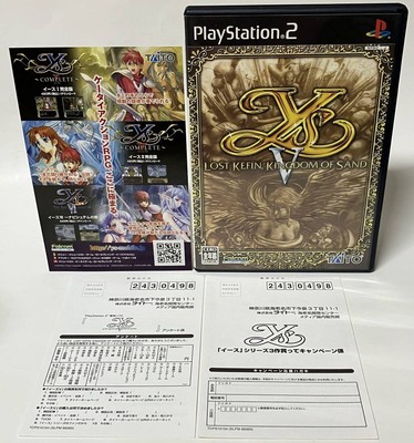 PS2 Ys 5 Lost Kefin Kingdom of Sand PlayStation 2 NTSC-J