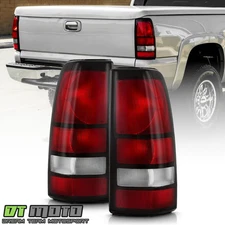 1999-2002 Chevy Silverado 1500 99-06 GMC Sierra Red Tail Lights Lamps Left+Right