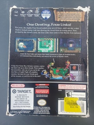 Legend of Zelda Four Swords Adventures GameCube Complete CIB