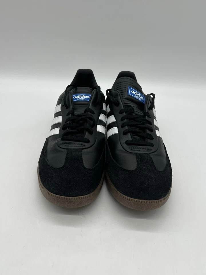 Мужские туфли для гольфа Adidas Samba без шипов 15 Cloud черные облачные белые резиновые JH6150. - Изображение 2 из 4