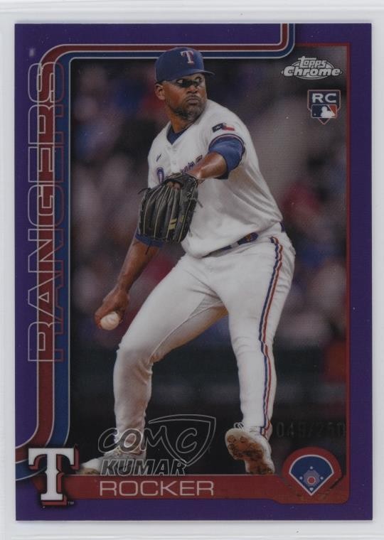 2025 Topps Chrome Purple Refractor 49/250 Kumar Rocker #73 19yg