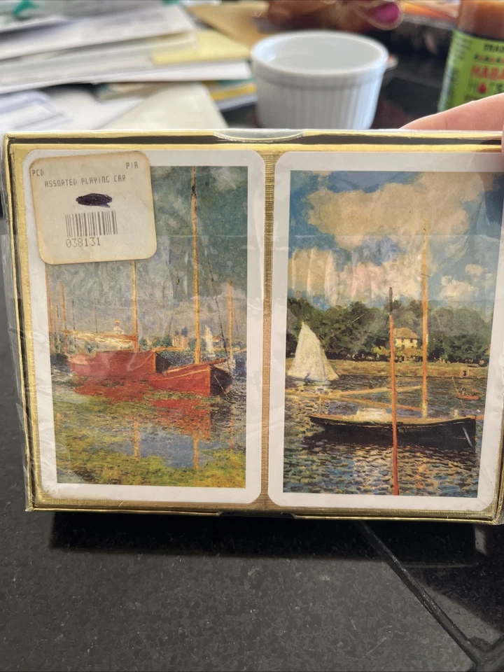 Monet's Gallery BOATS Playing Cards Double Deck - Brand New Made in Austria - Image 2 of 4