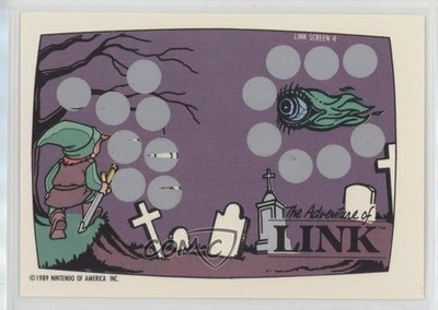 1989 Nintendo Scratch-Off Game Zelda II The Adventures of Link Screen 4 #4 d8k