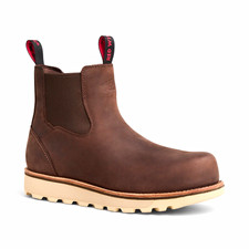 Red Wing Shoes Mens Brown Leather Chelsea Boots EH Pull-On US 12 D