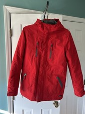 Lands End Boys XL 18-20 Squall Jacket With Removable Nylon Jacket