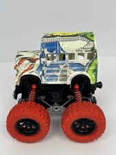 Monster Friction Powered Truck Pull Back Go Toy Vehicles Lot of 2