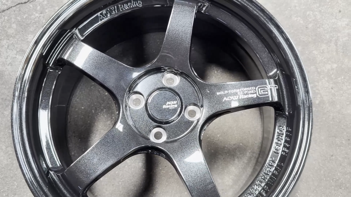 NEW 17x7.5 ET40 AOW ADVAN GT 4x100 BLACK (4 Wheel) Honda Fit