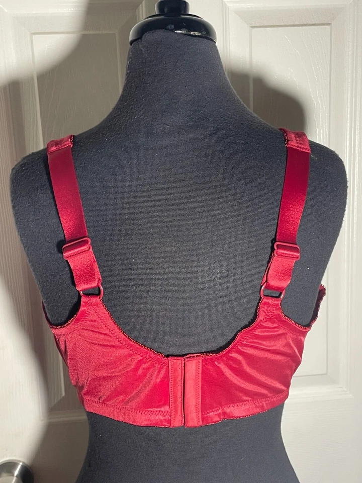 Sutiã Cortland/Venus #7101 cobertura total 38DD Rio vermelho novo com etiquetas - Imagem 4 de 4