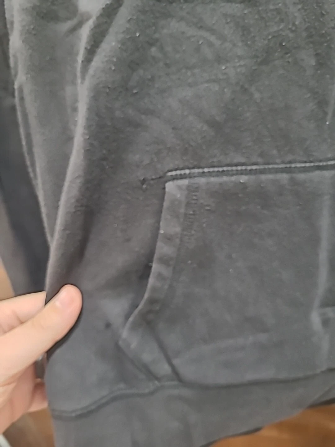 UNDERCOVER Felpa con cappuccio e zip rosa Victorias Secret taglia XS cane davanti amore rosa dietro