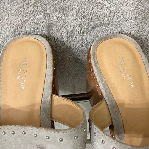 Rag & Bone shoes women’s US 6.5 Open Toe Studded Leather Sandals EU 36.5 * - Picture 3 of 14