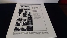 BC70XLT BEARCAT UNIDEN COPY OPERATING MANUAL