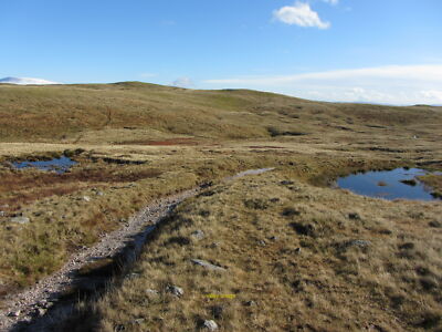Photo 6x4 Upland path between two pools  c2012