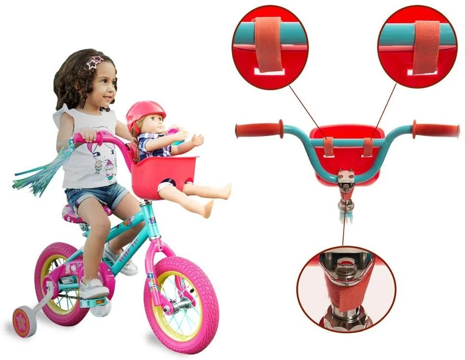 Doll Seat Set Universal Scooter and Bicycle Carrier and Helmet