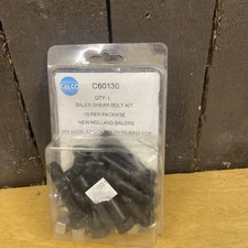 C60130 Shear Bolt & Nut Kit (10) Pack Fits Ford/New Holland Hay Baler Models