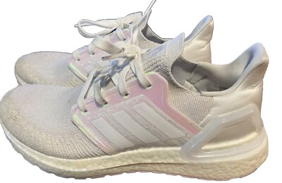 Adidas Primeblue Ultra Boost Sneakers White/White Running Shoes Size 8.5 M 9.5 W