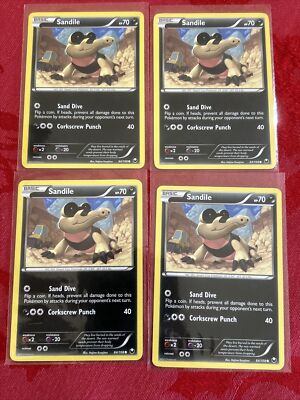 4x Sandile 64/108 | BW: Dark Explorers | Pokemon Card x4 | eBay