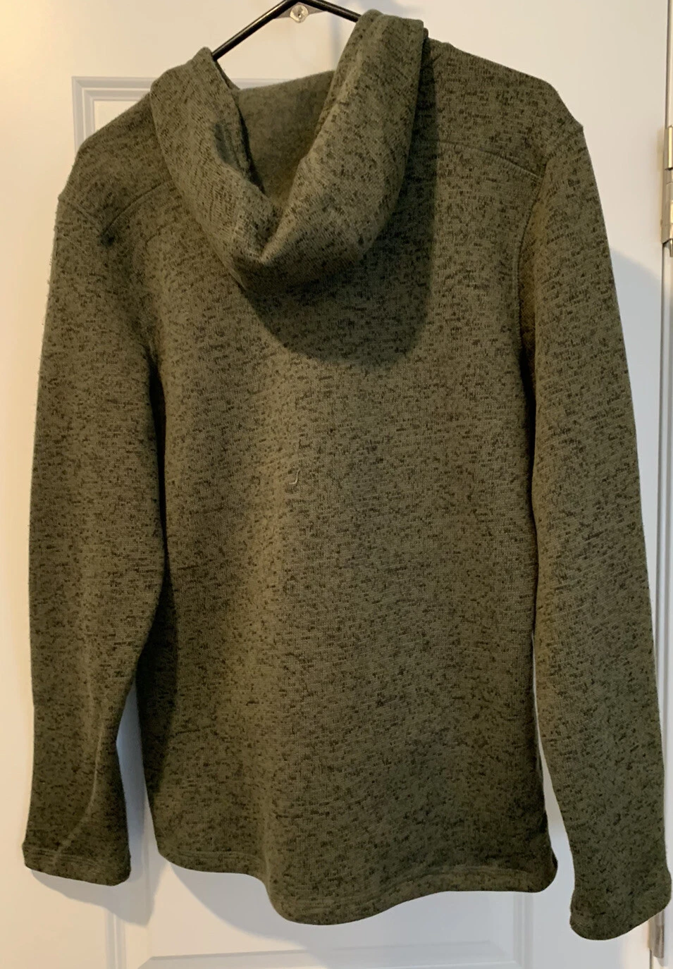 VETEMENTS LIV Outdoor Maglione Uomo Full Zip Felpa Pile Verde Oliva Profondità Profonda Tg Med