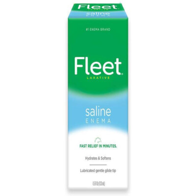 #ad Fleet Laxative Saline Enema for Adult Constipation 4.5 Fl Oz 133 ml $5.95