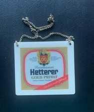 Zapfhahnschild " Ketterer", mit Kette.