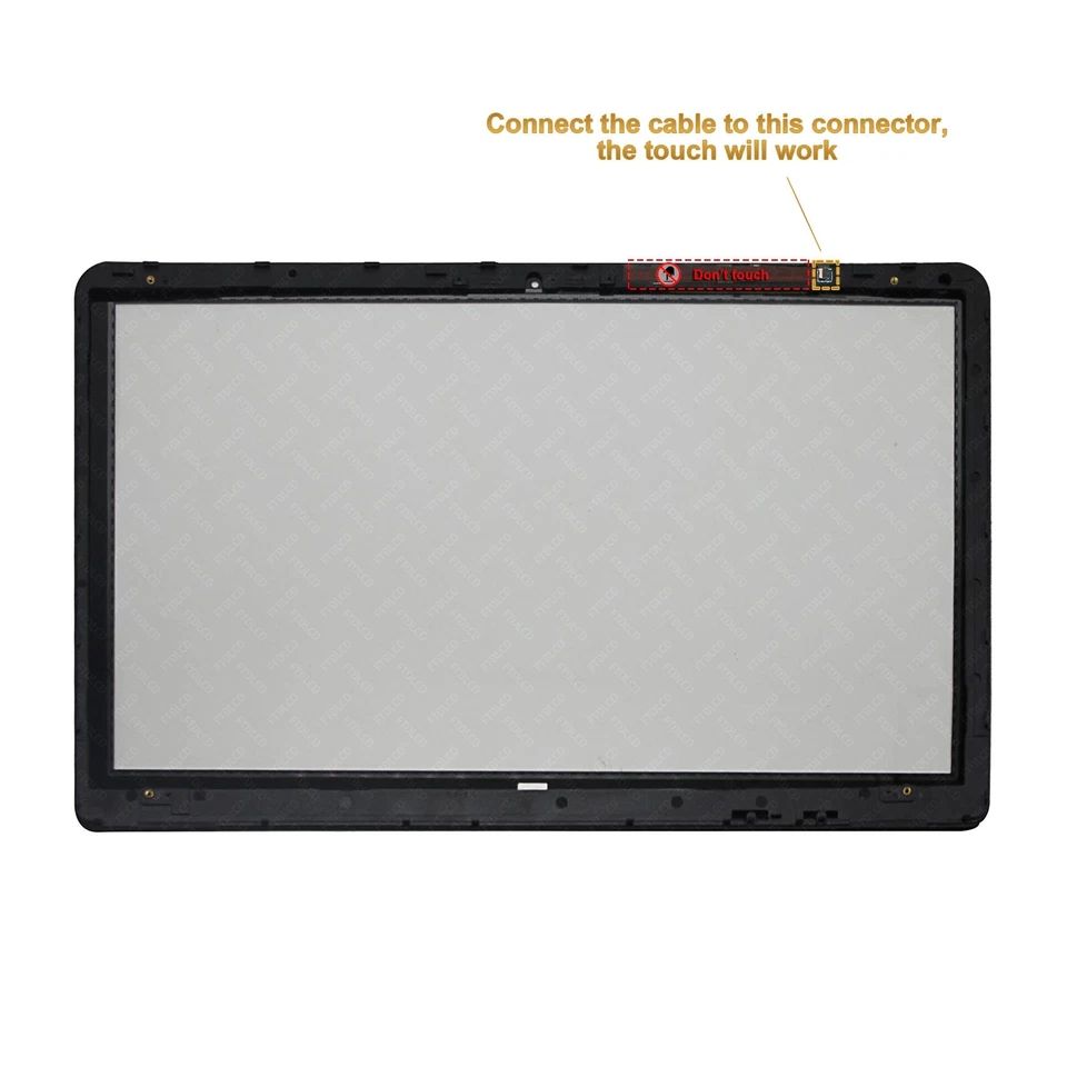 15.6'' Touch Screen Digitizer + Bezel For HP Pavilion X360 15-bk062sa 15-bk062na - Image 2 of 3