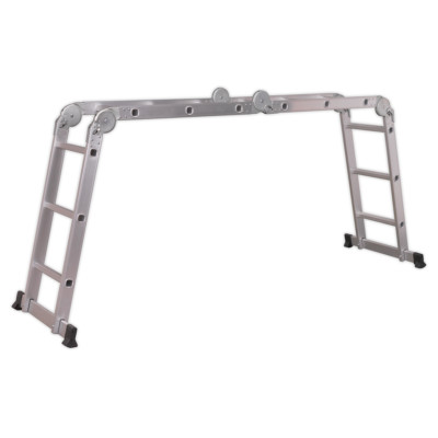 Sealey AFPL1 Aluminium klappbare Plattformleiter 4-Wege EN 131