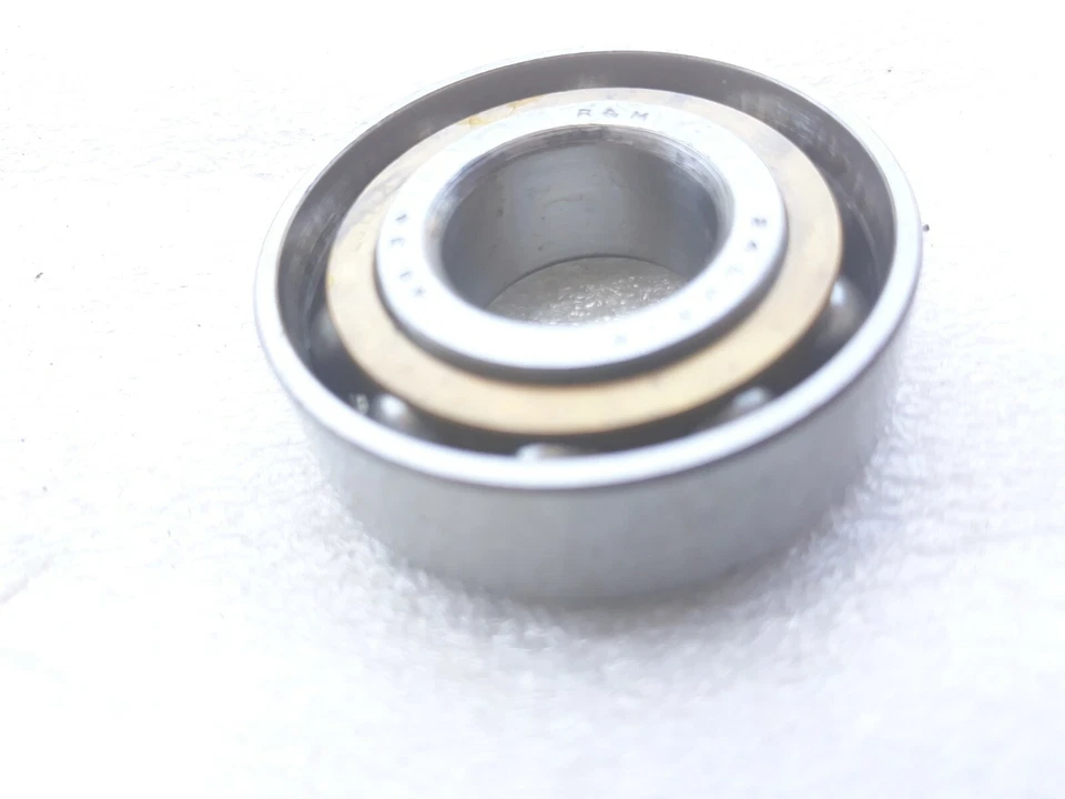 7203 Contacto Angular 17x40x12mm Rodamientos de Bolas 24 LJT 17 R&M Inglaterra Jaula de Bronce Foto 4 de 4