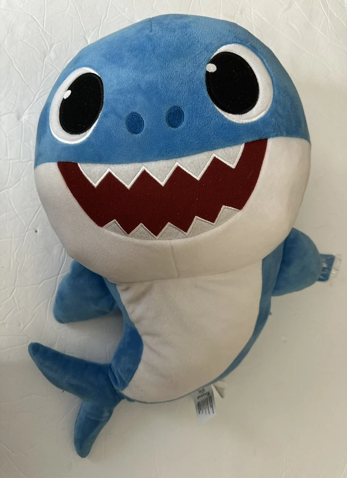 NEW Pinkfong WowWee Daddy Shark Plush 18” Singing Blue Hand Puppet - Image 2 of 4