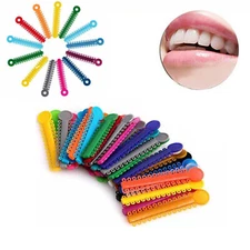 1040Pcs/Pack Dental Orthodontic Ligature Ties Elastic Rubber Band Braces MacDent