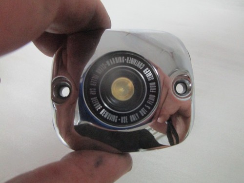 96-05 Harley Davidson Touring Softail Dyna V-Rod Chrome Front Brake Master Cover - Picture 4 of 5